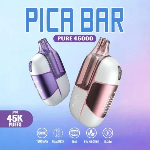 Assembled in USA | PICA BAR “Pure” 45K Puff Disposable Device – 45,000