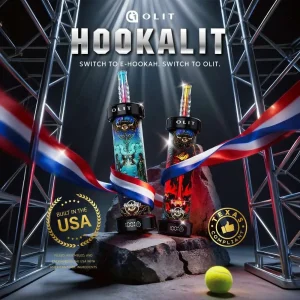 Built in USA | OLIT HookaLit 40K Puff Disposable E-Hookah – 40,000 Puffs
