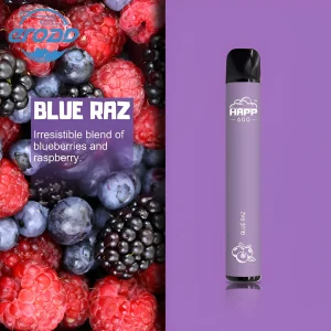 Bulk Wholesale HAPP 600 Puffs Disposable Vape Device 10pcs/Pack – Blue RAZ