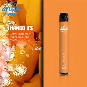 Bulk Wholesale HAPP 600 Puffs Disposable Vape Device 10pcs/Pack – Mango Ice