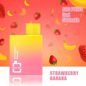 Bulk Wholesale HAPP Box 800 Puffs Disposable Vape Device 10pcs/Pack- Strawberry Banana