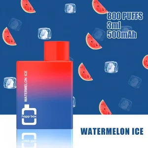 Bulk Wholesale HAPP Box 800 Puffs Disposable Vape Device 10pcs/Pack- Watermelon ice
