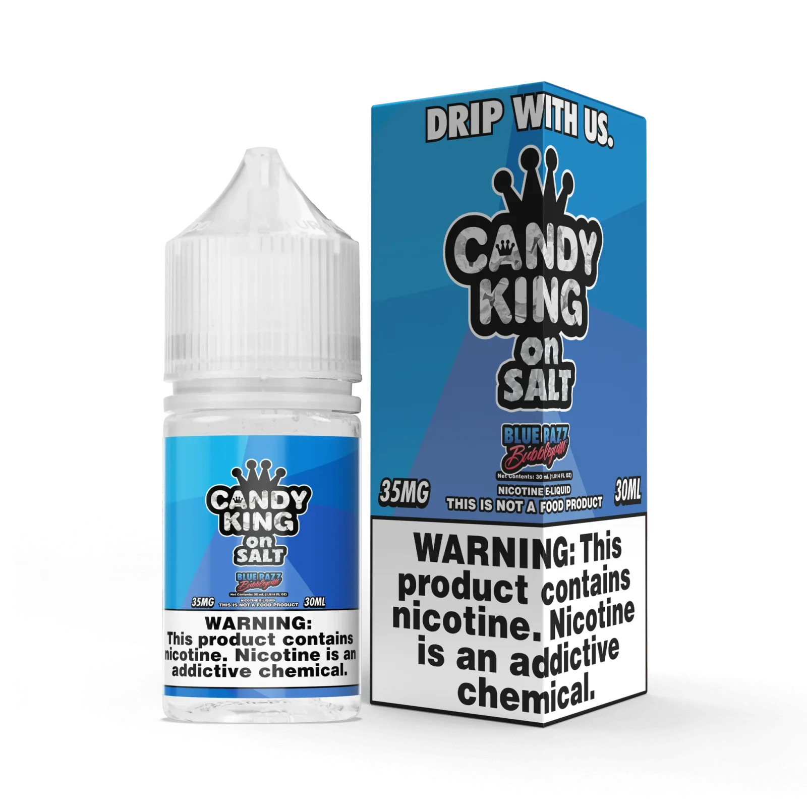 CANDY KING on SALT – Blue Razz Bubblegum – 30ML E-Liquid
