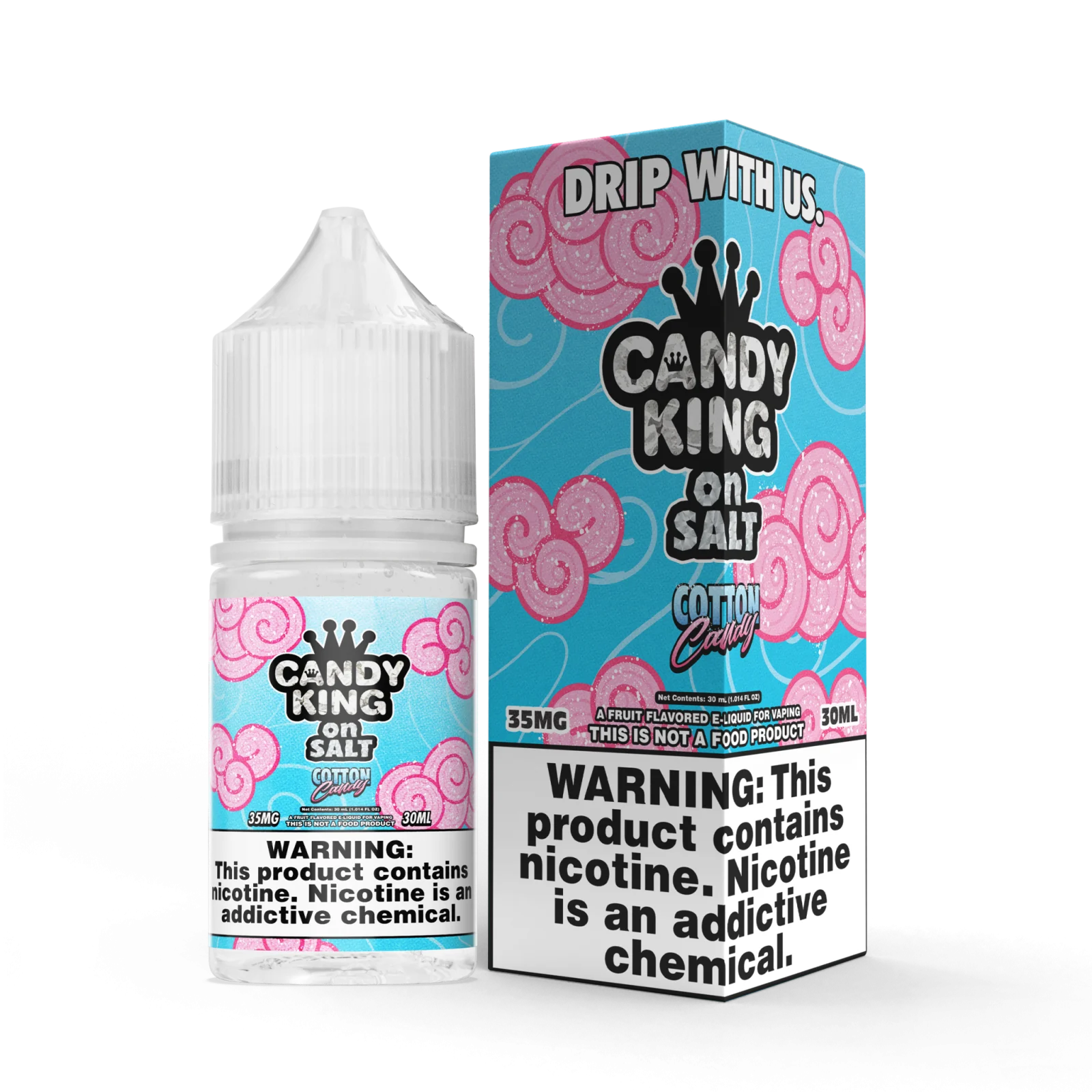CANDY KING on SALT – Cotton Candy – 30ML E-Liquid