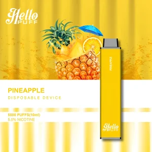 Hello Puff 5500 Puffs Disposable Vape Device – Pineapple