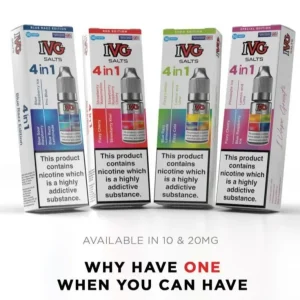 IVG 4‑in‑1 10ml Nic Salts Mixed Pack of 10