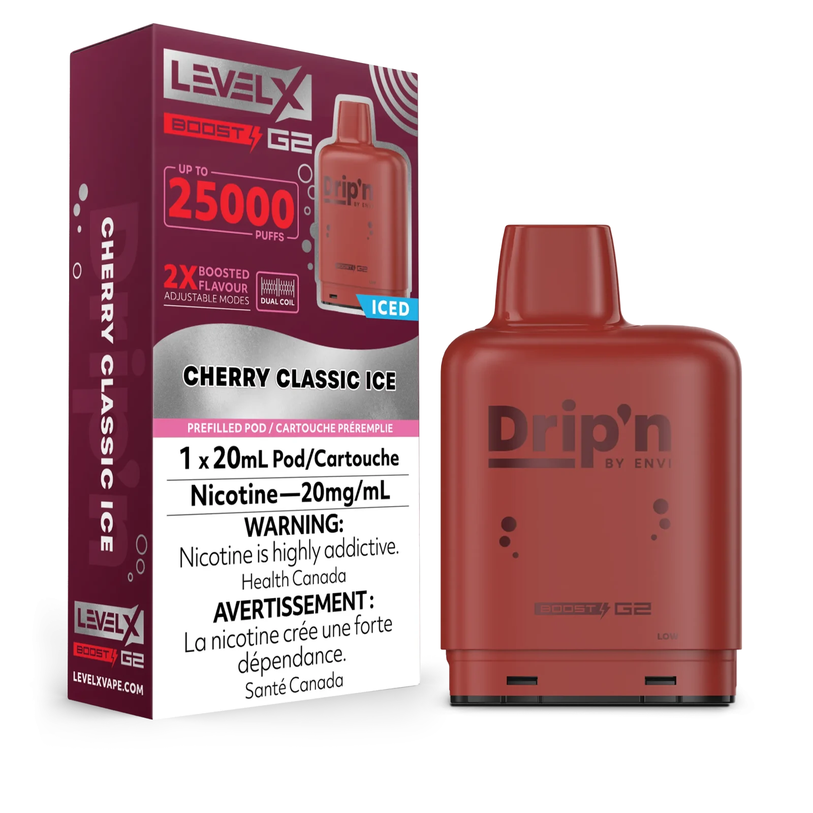 Level X Boost - Drip'n - Cherry Classic Ice | Vape Cloud Canada