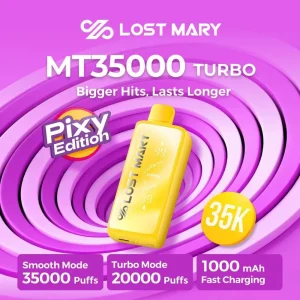 Made in Indonesia | Lost Mary MT35K “Pixy Edition” Disposable Device – 35,000 Puffs