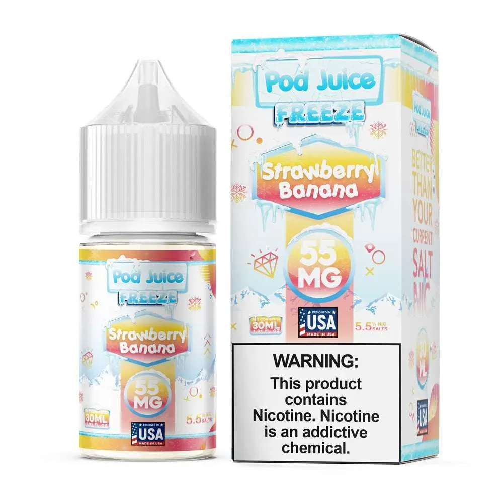 Pod Juice FREEZE – Strawberry Banana – 30ML E-Liquid