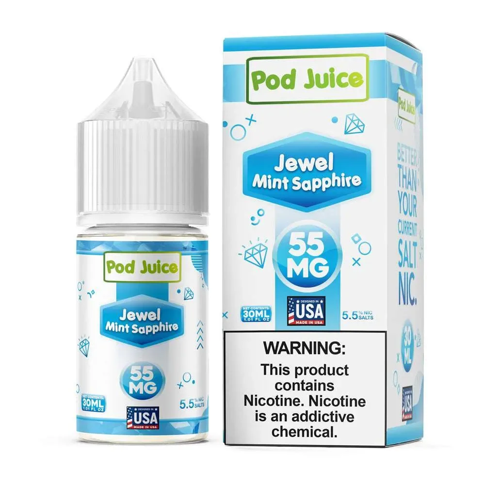 Pod Juice SALT – Jewel Mint Saphire – 30ML E-Liquid