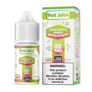 Pod Juice SALT – Strawberry Apple Watermelon – 30ML E-Liquid