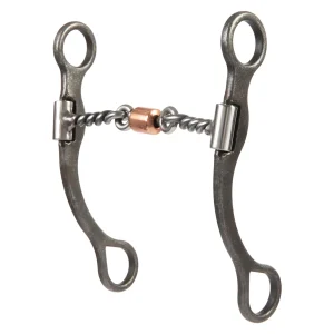 Professional Shank Bit with 5" Sweet Iron 3-Piece Twisted Wire Mouth
