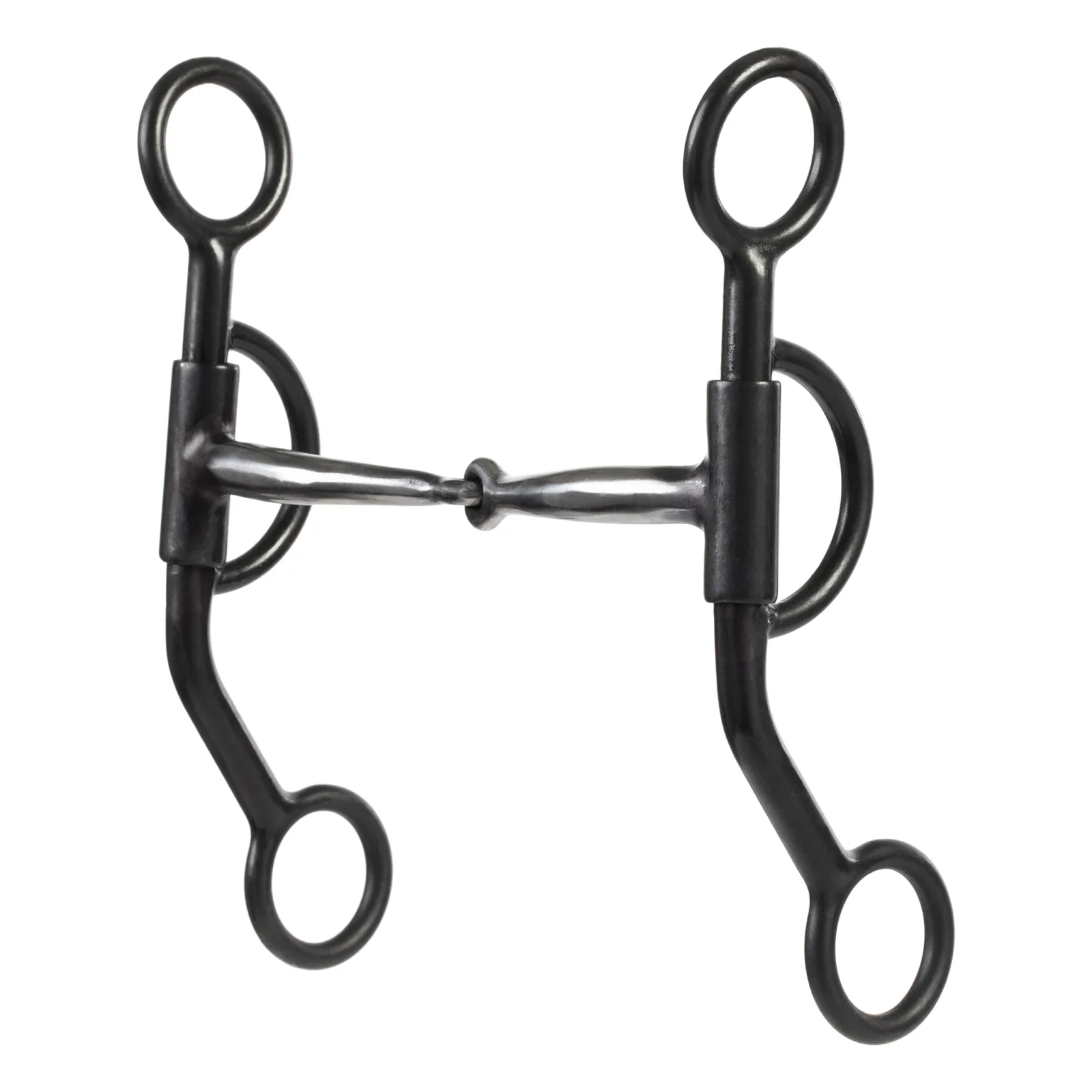 Professional Snaffle Bit with 5" Sweet Iron Mouth with Copper Inlay - Image 2