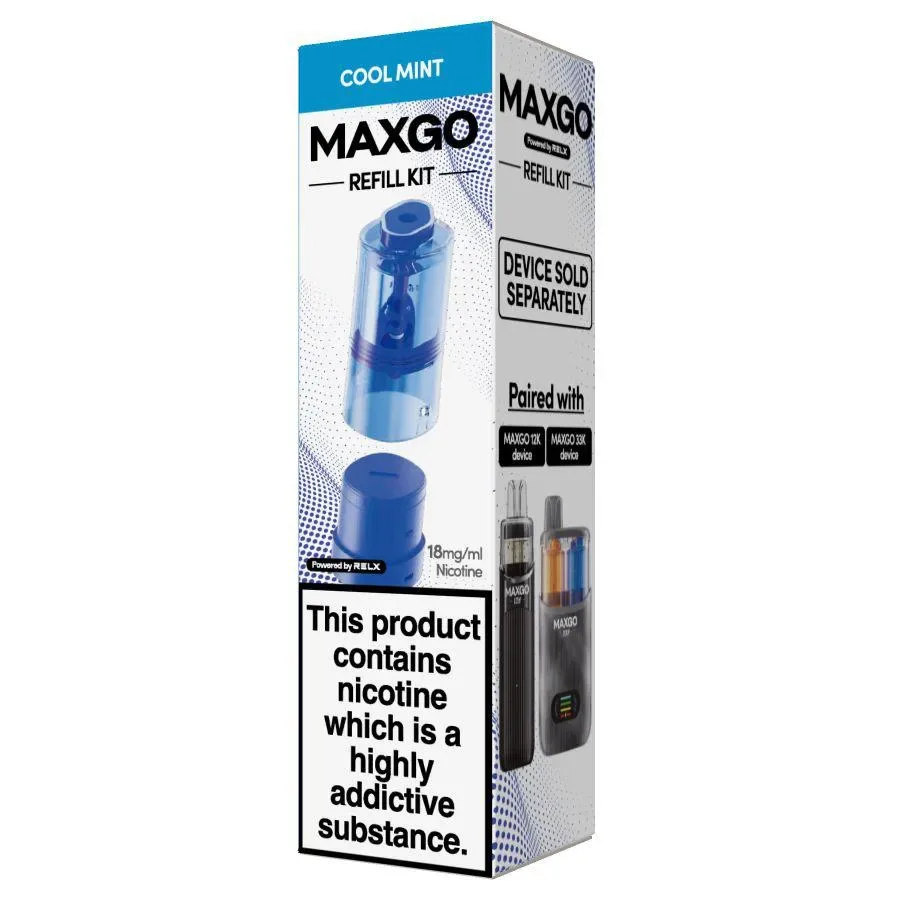 Relx Maxgo 33k Replacement PODS – (BOX OF 5)