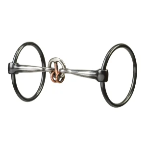 Ring Snaffle Bit with 5" Sweet Iron Smooth Lifesaver Mouth