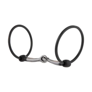 Ring Snaffle Bit with 5" Sweet Iron Snaffle Mouth with Copper Inlay