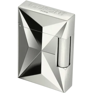 S.T. Dupont Small Ligne 2 Lighter – Fire X Silver