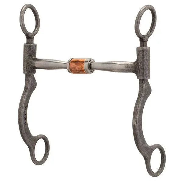 Short 6-1/2" Cheek Horse Bit, Buffed Black - Image 2